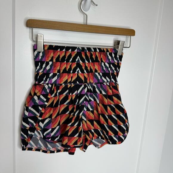 Free People Movement The Way Home Printed Shorts Nylon Multicolor Size XS - Picture 2 of 5